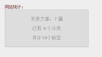 网站统计小部件效果展示图